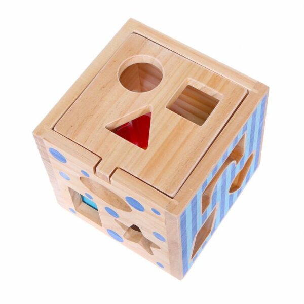 Lesena izobraževalna kocka - vložek | 12 kosov ECO TOYS