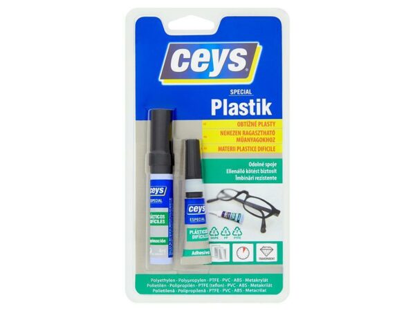 Ceys SPECIAL PLASTIK sekundarno lepilo - 3 g + 4 ml