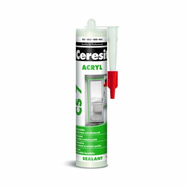 Akrilni kit CERESIT CS7 - bel, 280 ml