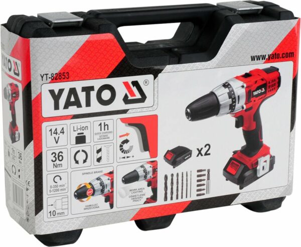 Akumulatorski izvijač YATO 14,4 V 2x LI-ION | YT-82853