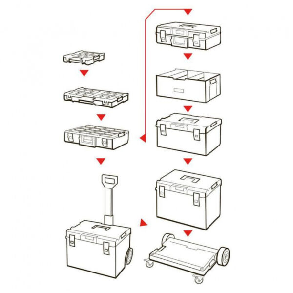 Škatla za orodje QBRICK System ONE Cart Basic