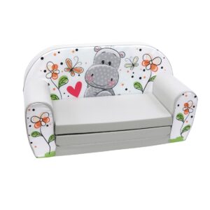 Otroški kavč Hippo | siva