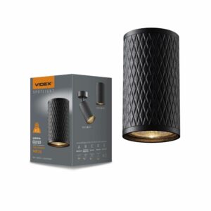 Dekorativni reflektor GU10-TALEN - črn | VIDEX