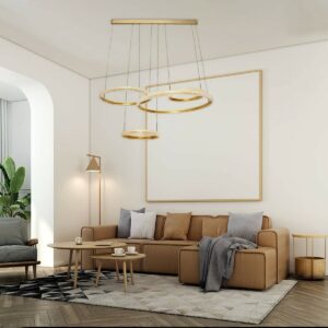 Dekorativna stropna svetilka 115W | zlato