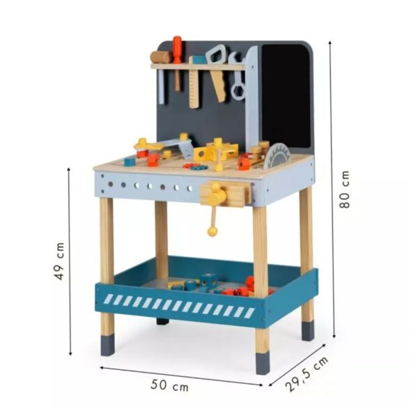 Otroška lesena delavnica z orodjem | + 47 dodatkov