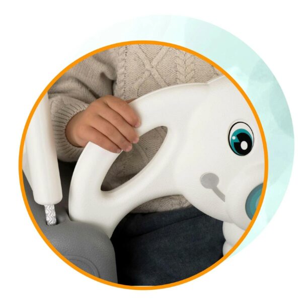 Otroška gugalnica slon 3v1 | siva