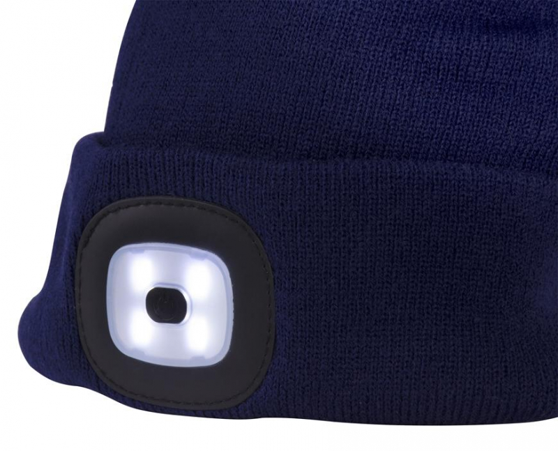 Detská modrá čiapka s LED svetlom Strend Pro Albacore kid 1