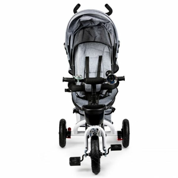 Otroški tricikel - vrtljiv za 360° | Deluxe siva
