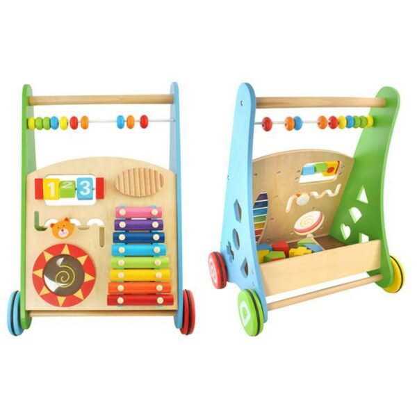 Otroški leseni interaktivni sprehajalnik | barvito