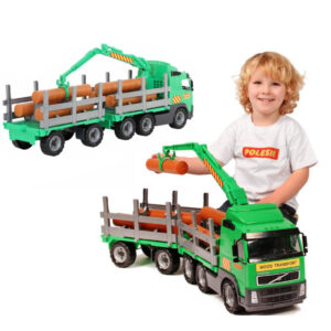 Otroški tovornjak Volvo s prikolico | Zelena