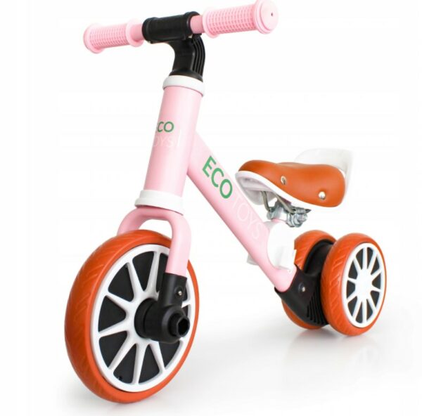 Otroško kolo in skuter 2v1 | roza