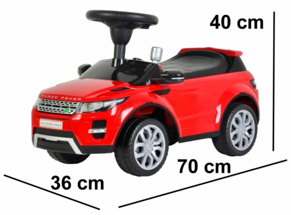 Otroški naslonjač - avto Land Rover | rdeča