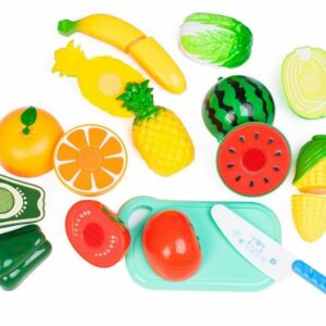 Otroška deska za rezanje sadja in zelenjave + nož in deska