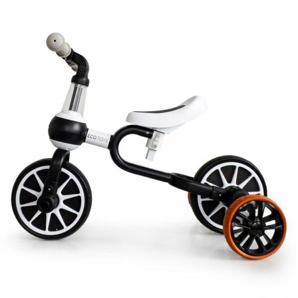 Otroško kolo in skuter s pomožnimi kolesi 4v1 | črna