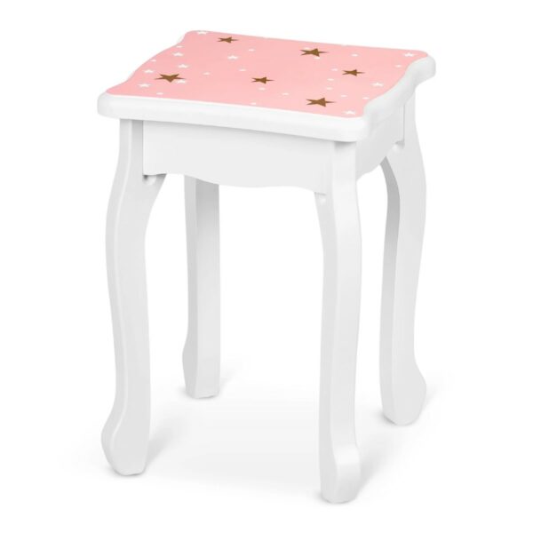 Otroška lesena toaletna mizica | roza