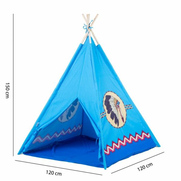 Otroški šotor TeePee | svetlo modra