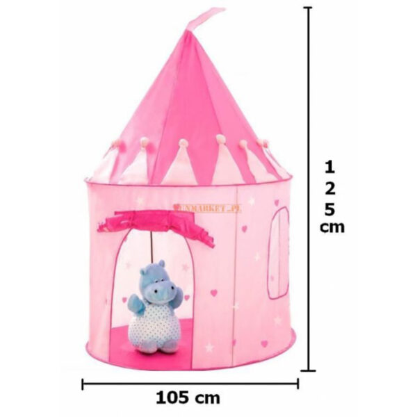 Otroški šotor - princeskin grad | roza