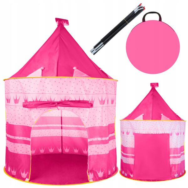 Otroški šotor - grad za princeske | roza