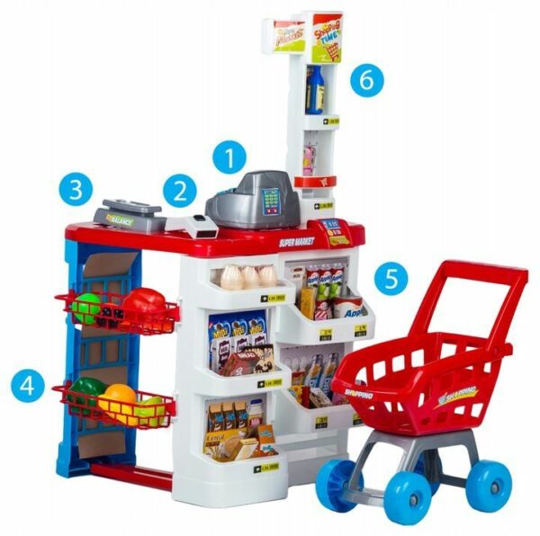 Otroški supermarket | + nakupovalni voziček