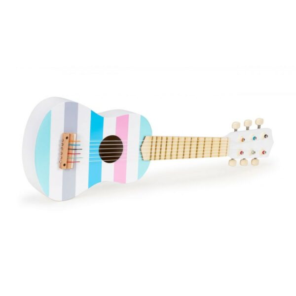 Lesena kitara za otroke - 6 strun | barvna