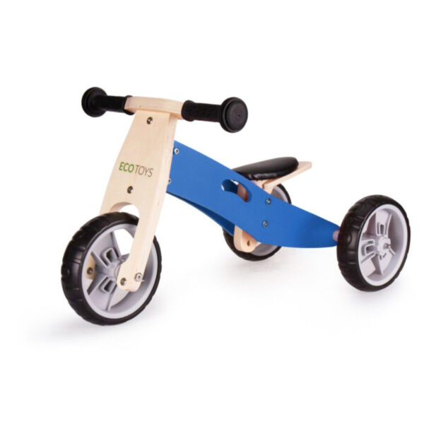 Leseni tricikel in skuter - 2v1, modri | Model: YM-BB-01 BLUE