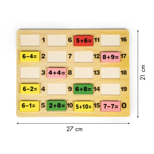 Lesene matematične domine | 66 kosov