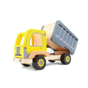 Leseni tovornjak s prevračajočo se stranico | rumena