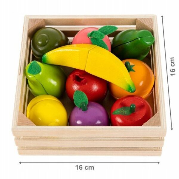 Leseno sadje z magnetom za otroke | 10 kosov