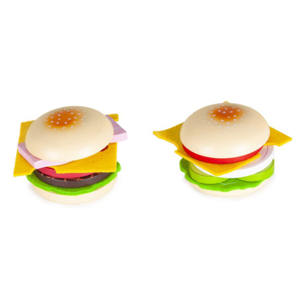 Leseni hamburger - 2 kosa | Ecotoys
