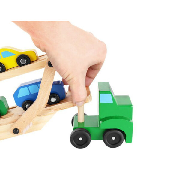 Leseni tovornjak - vlečni tovornjak | + komplet avtomobilov