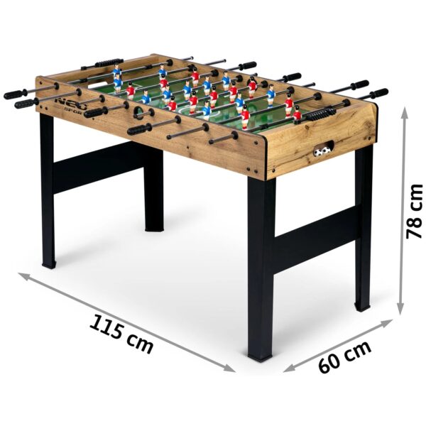 Lesena miza za nogomet 118x61x79cm | NS-805