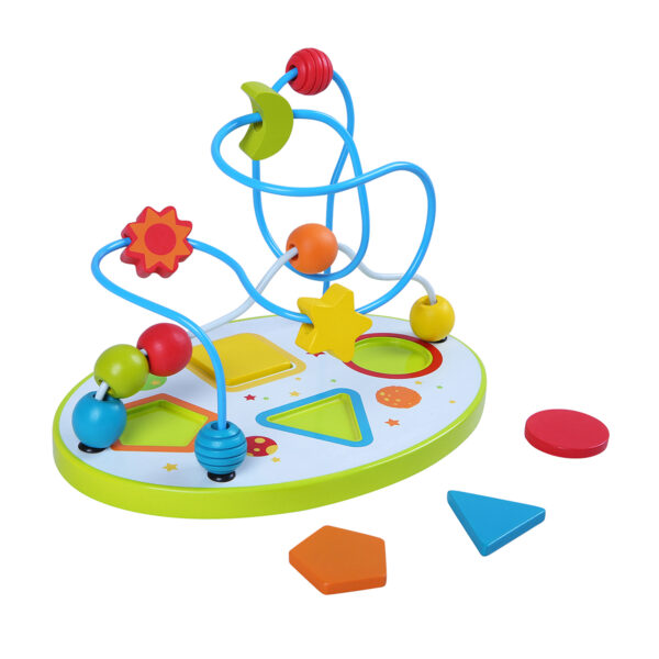 Barvni labirint s kroglicami | 4 različne oblike