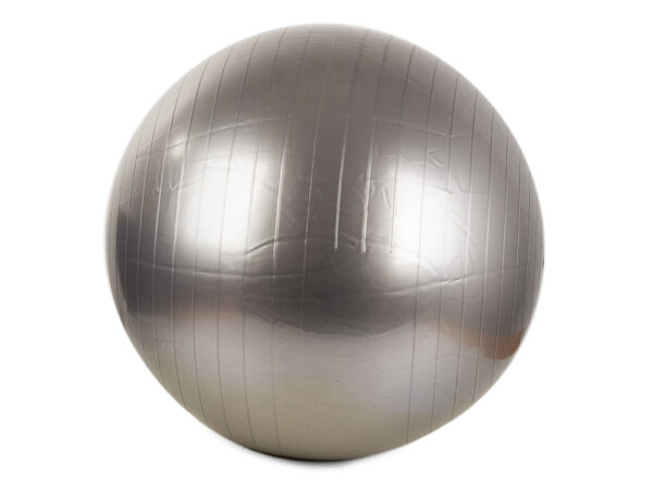 Fitball - gimnastična žoga s črpalko 75 cm | srebrna