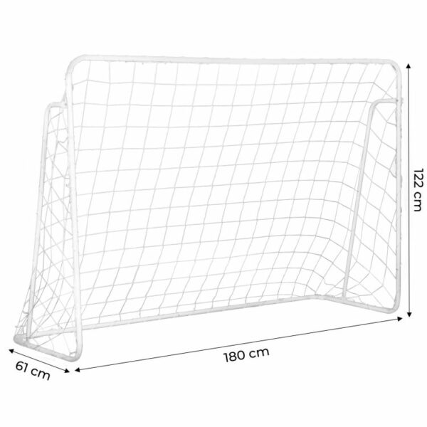 Nogometni gol s ponjavo in luknjami za trening | 180x122 cm