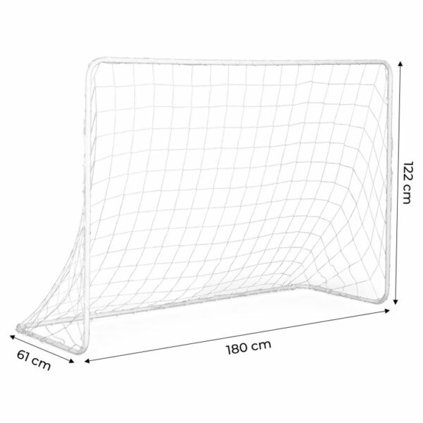 Nogometni gol za trening 180x122cm | s ponjavo in luknjami
