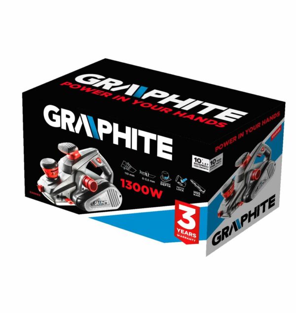 Električni skobeljnik GRAPHITE 1300W 110mm | 59G680