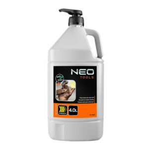 Gélová pasta na umývanie rúk s pumpičkou značky NEO TOOLS sa používa na odstraňovanie odolných a veľmi odolných škvŕn.