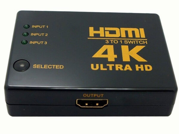 Vozlišče HDMI s 3 režami in daljinskim upravljalnikom