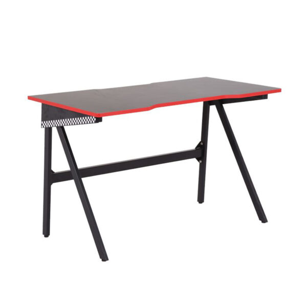 Igralna miza črna - rdeča obroba | 120x80x73 cm