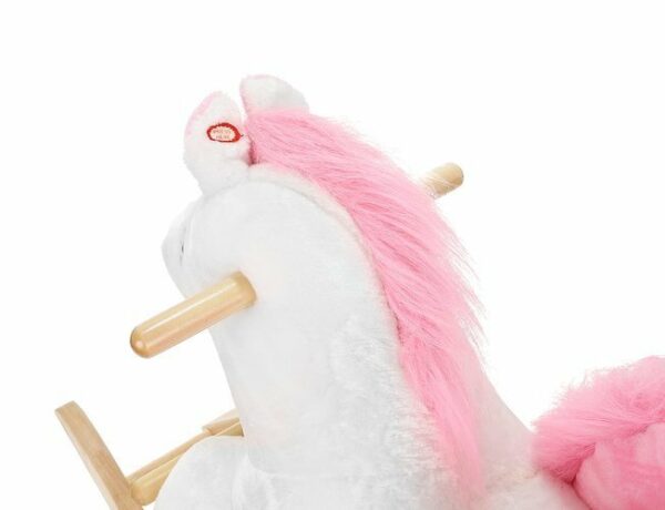 Kolebnica za gugalnega konja 70 cm | belo-rožnata