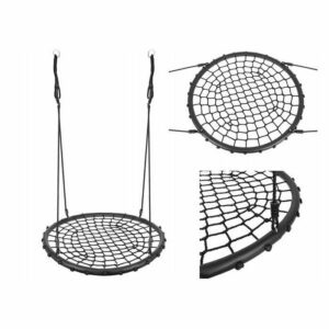 Pajkova mreža z gugalnico - 100 cm | črna