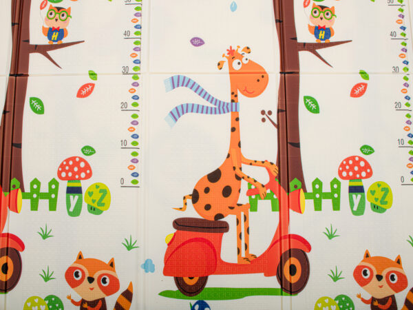 Igriva izobraževalna podloga iz pene za otroke | srna + žirafa