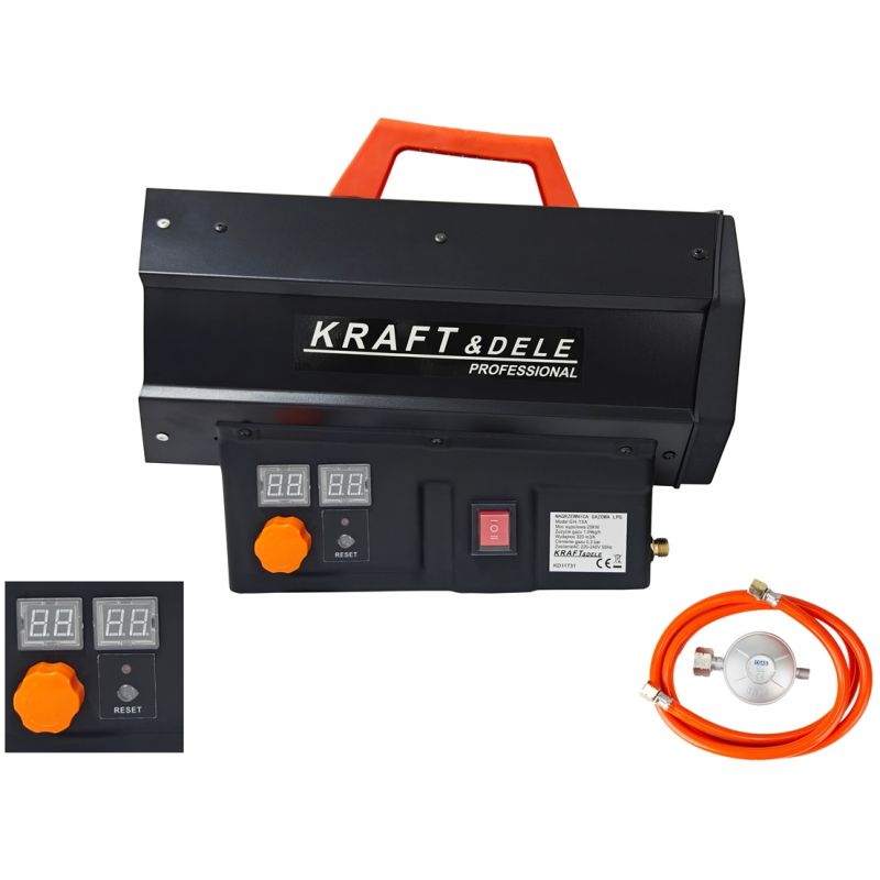 Plinski grelnik 25 kW + regulator in cev | KD11731