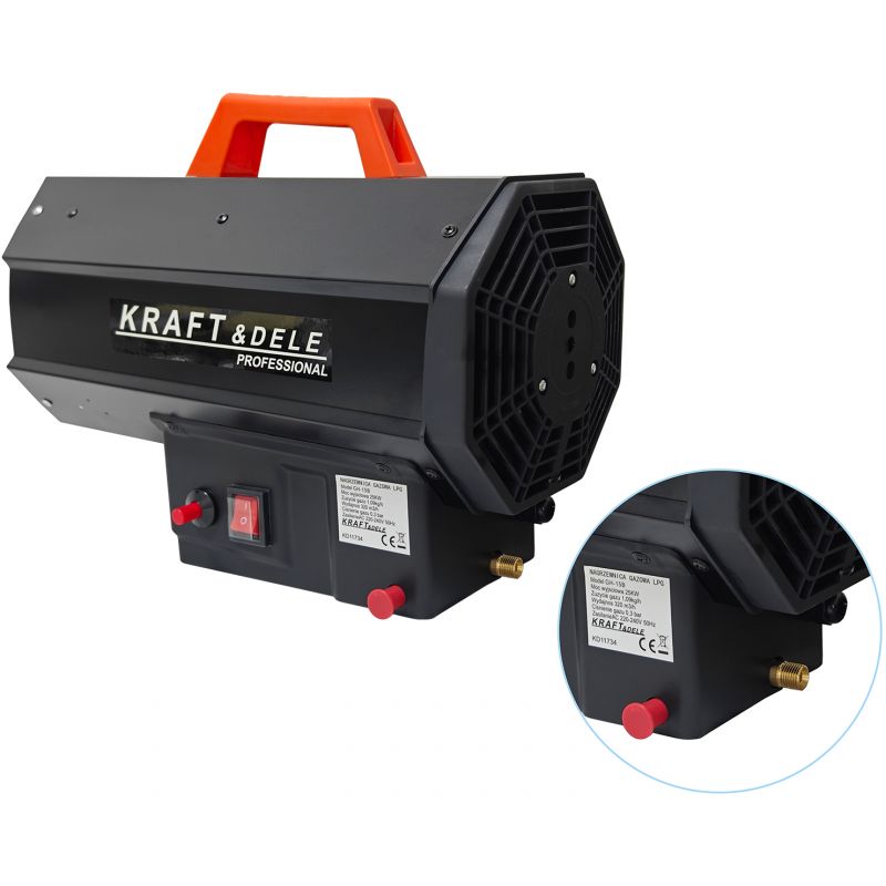 Plinski grelnik 25 kW + regulator in cev | KD11734