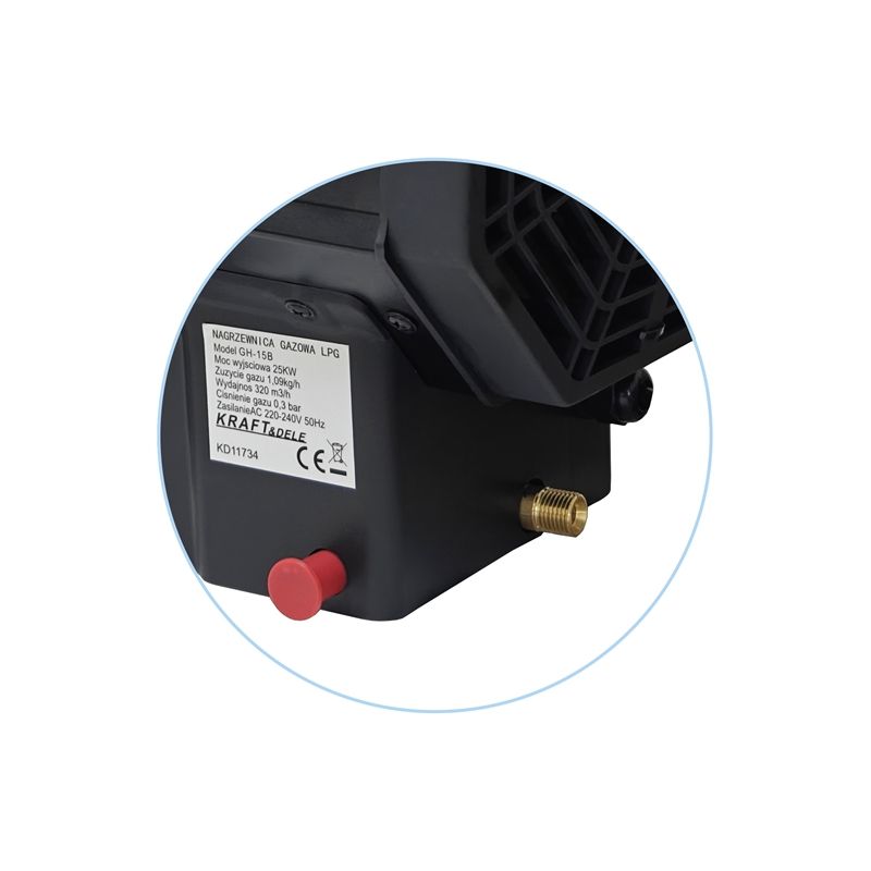 Plinski grelnik 25 kW + regulator in cev | KD11734