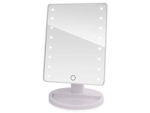 Kozmetično ogledalo z osvetlitvijo LED | bela