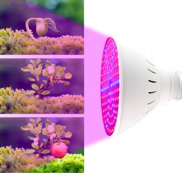 Svetilka LED za gojenje in rast rastlin 200 LED E27 | 9,5W