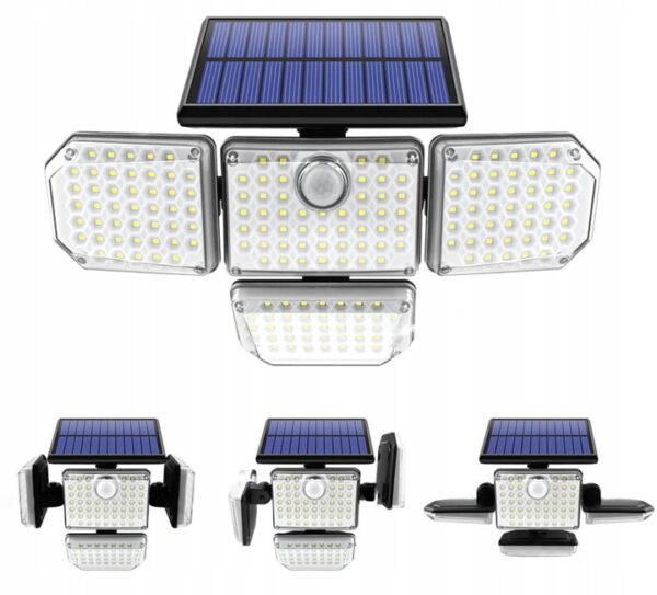 Sončna luč LED - 171 LED diod | 4 načini