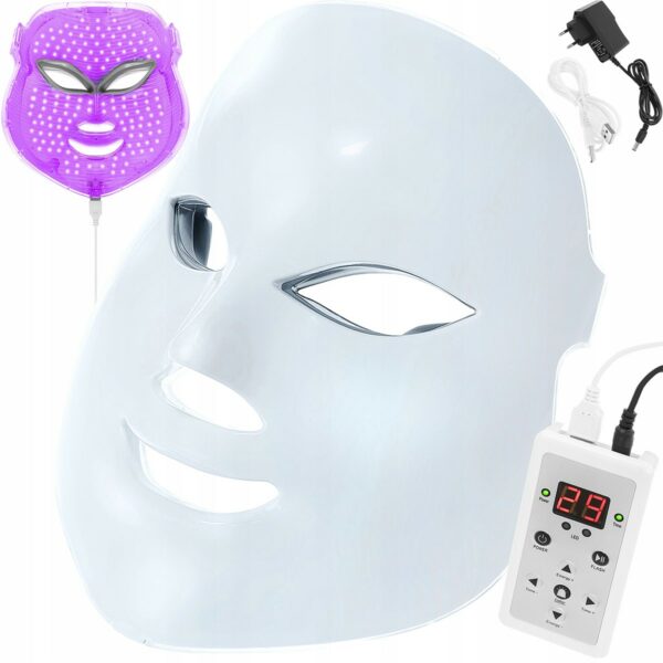Fotonska maska s svetlobo LED - fotonska terapija | 7 barv