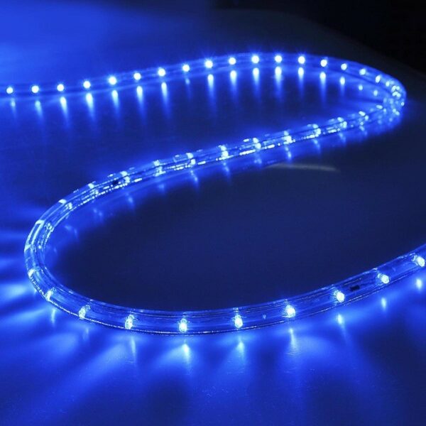 Svetlobni kabel LED - cev 20 m | modra